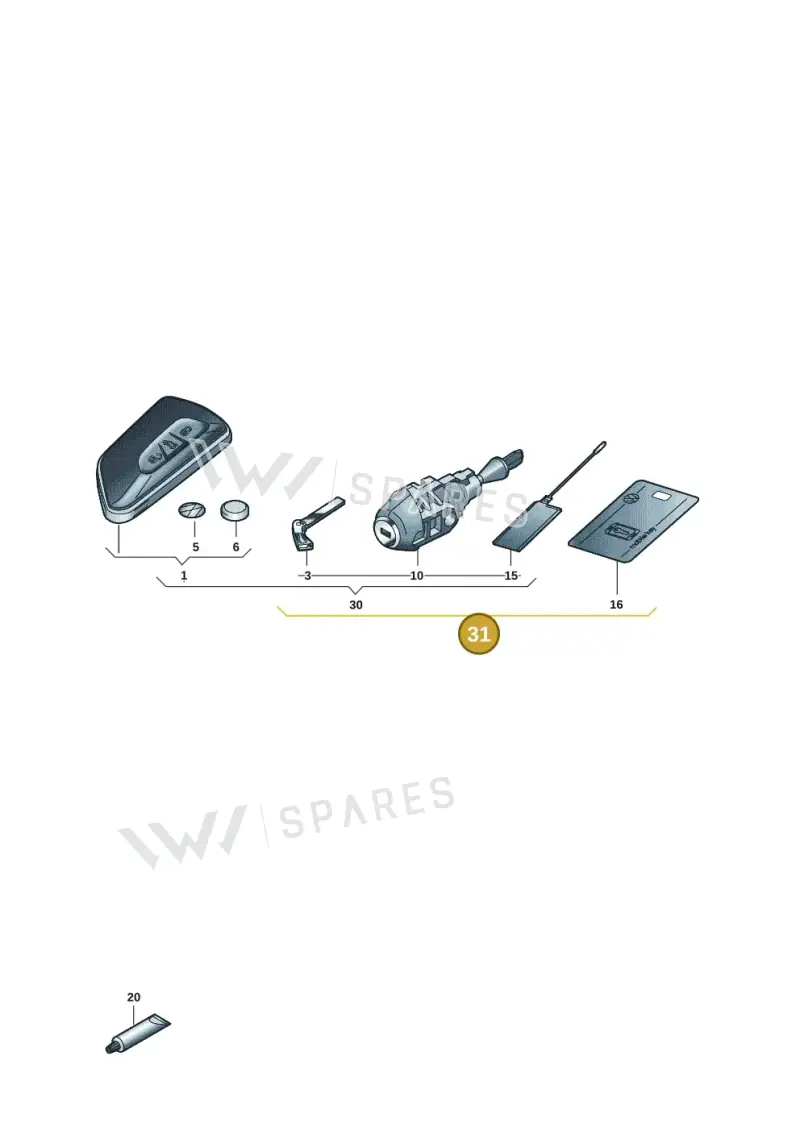 5H0898374BCAIF — Volkswagen Golf 2.0 BlueMotion (2019-2024) diagram 5h0837100, position 31