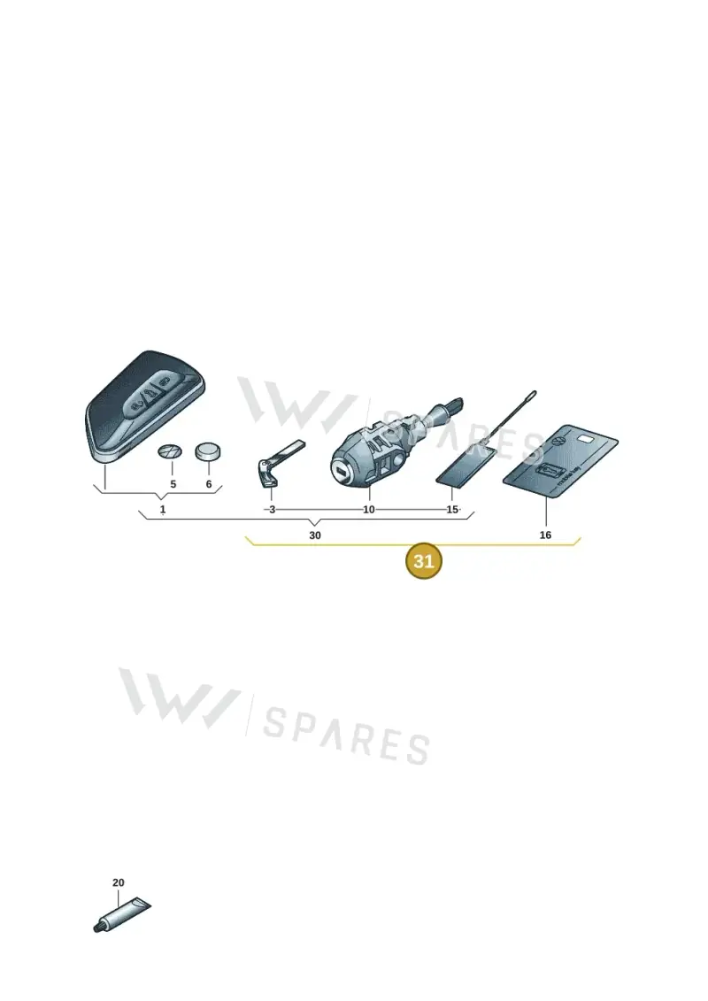 5H0898374FAIF — Volkswagen Golf (2019-2025) diagram 5h0837100, position 31