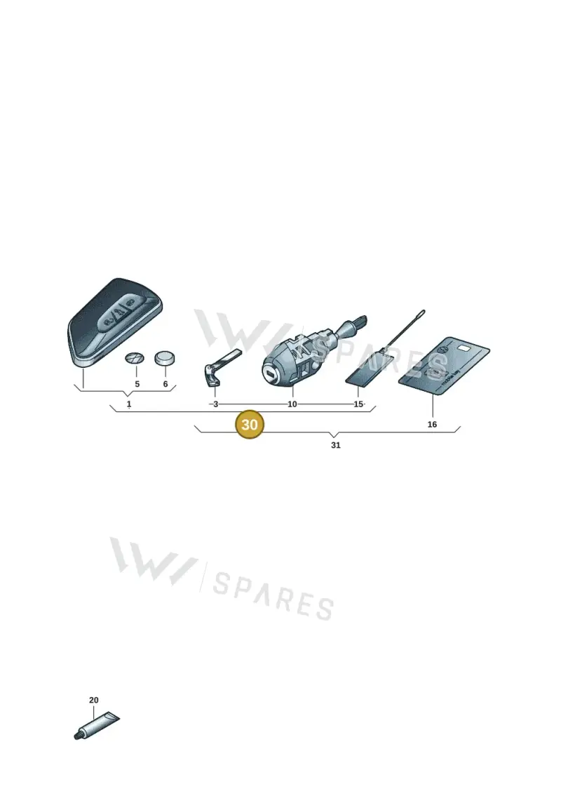 5H0898374LAIF — Volkswagen Golf (2019-2025) diagram 5h0837100, position 30