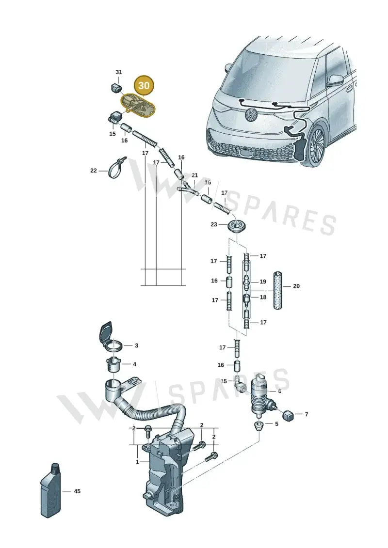 5H0955985 — Volkswagen ID.Buzz (2022-) diagram 15a955100, position 30