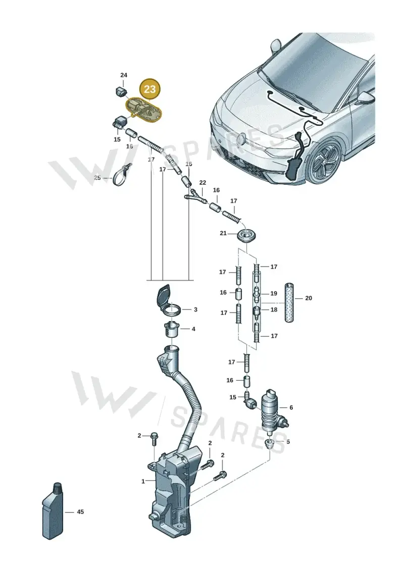 5H0955986 — Volkswagen ID.7 Limousine Pro (2023-) diagram 14b955100, position 23
