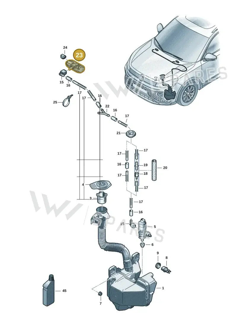 5H0955986 — Volkswagen Tiguan 2.0 (2023-) diagram 57x955100, position 23