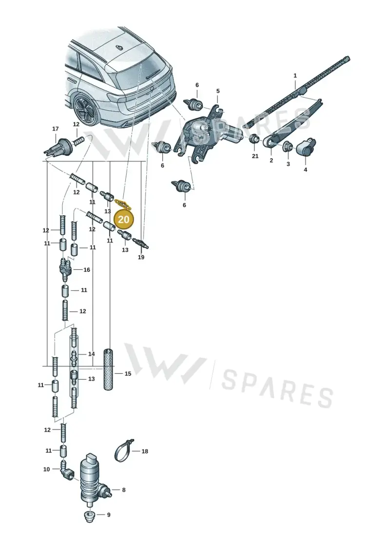 5H0955993 — Volkswagen ID.7 Limousine Pro (2023-) diagram 14b955320, position 20