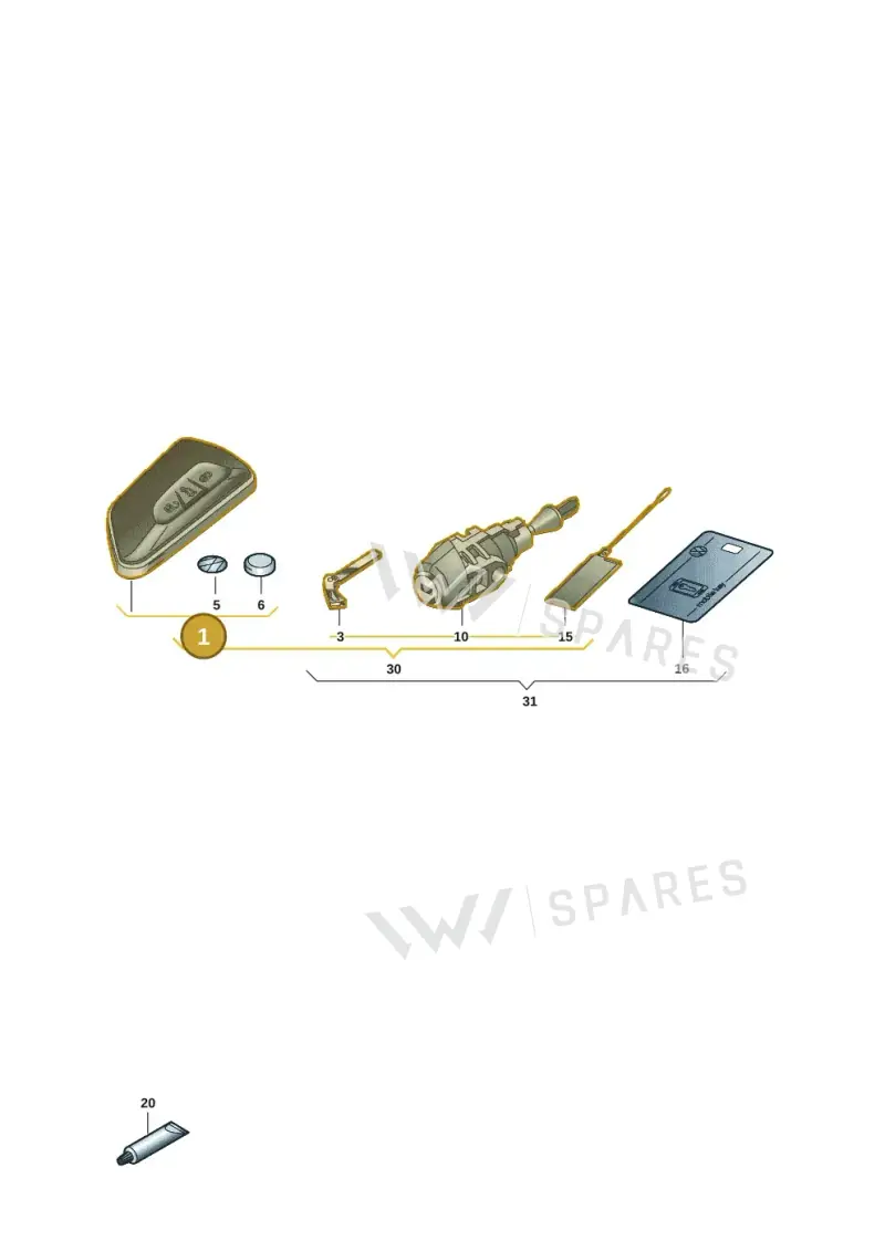 5H0959753BMAUD — Volkswagen Passat estate (2023-) diagram 5h0837100, position 1