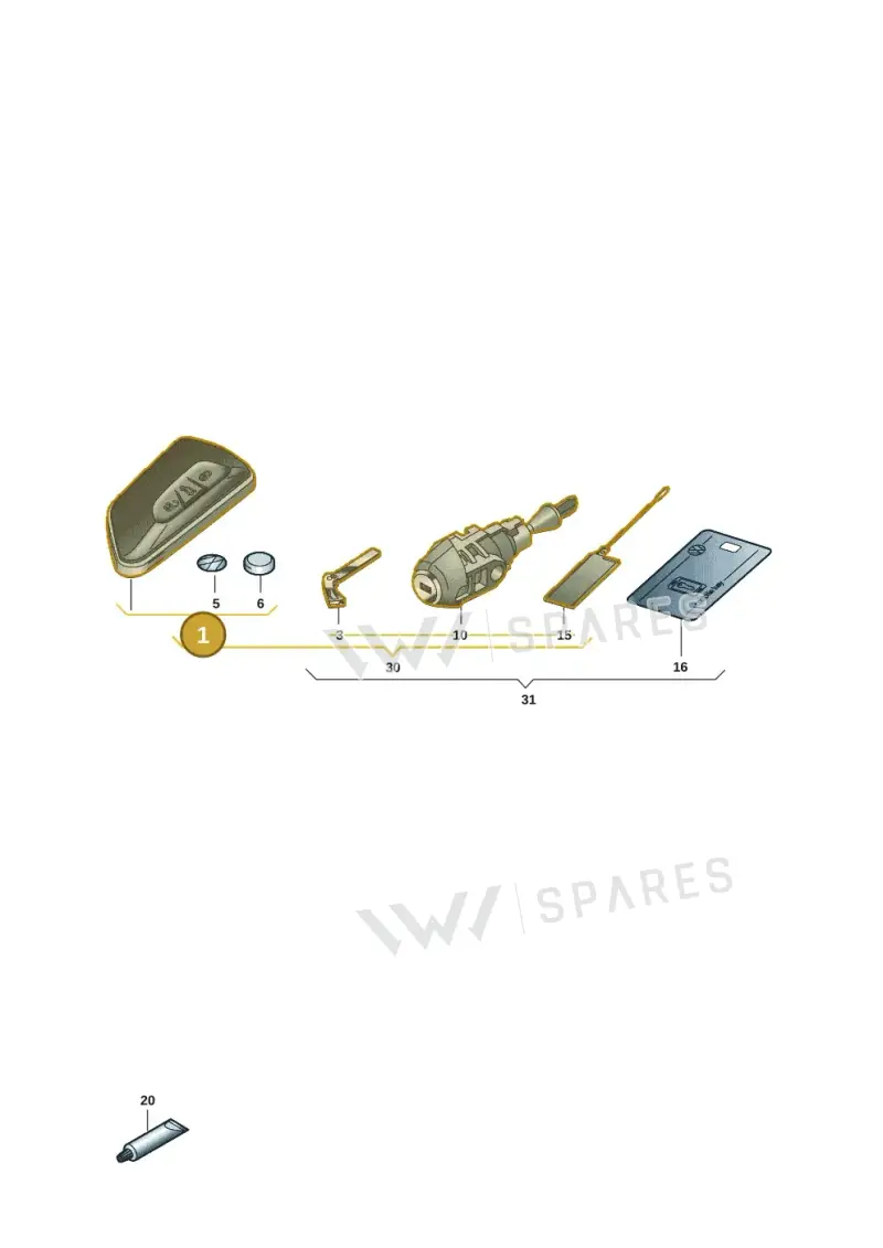 5H0959753BRAUD — Volkswagen Passat estate (2023-) diagram 5h0837100, position 1