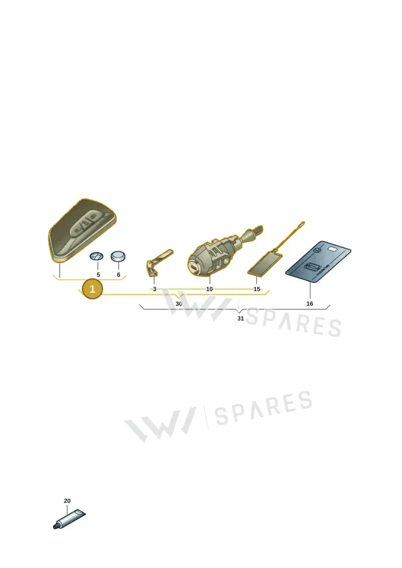 5H0959753BTAUD — Volkswagen Passat estate (2023-) diagram 5h0837100, position 1