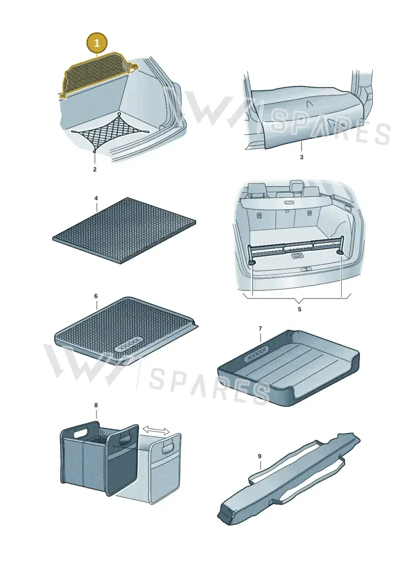 5H9017221 — Volkswagen Golf (2019-2025) diagram 827061010, position 1