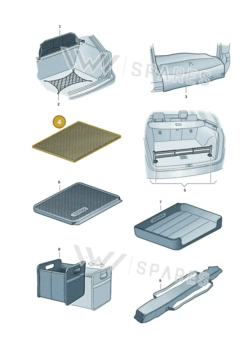 5H9061160 — Volkswagen Golf 2.0 BlueMotion (2019-2024) diagram 827061016, position 4