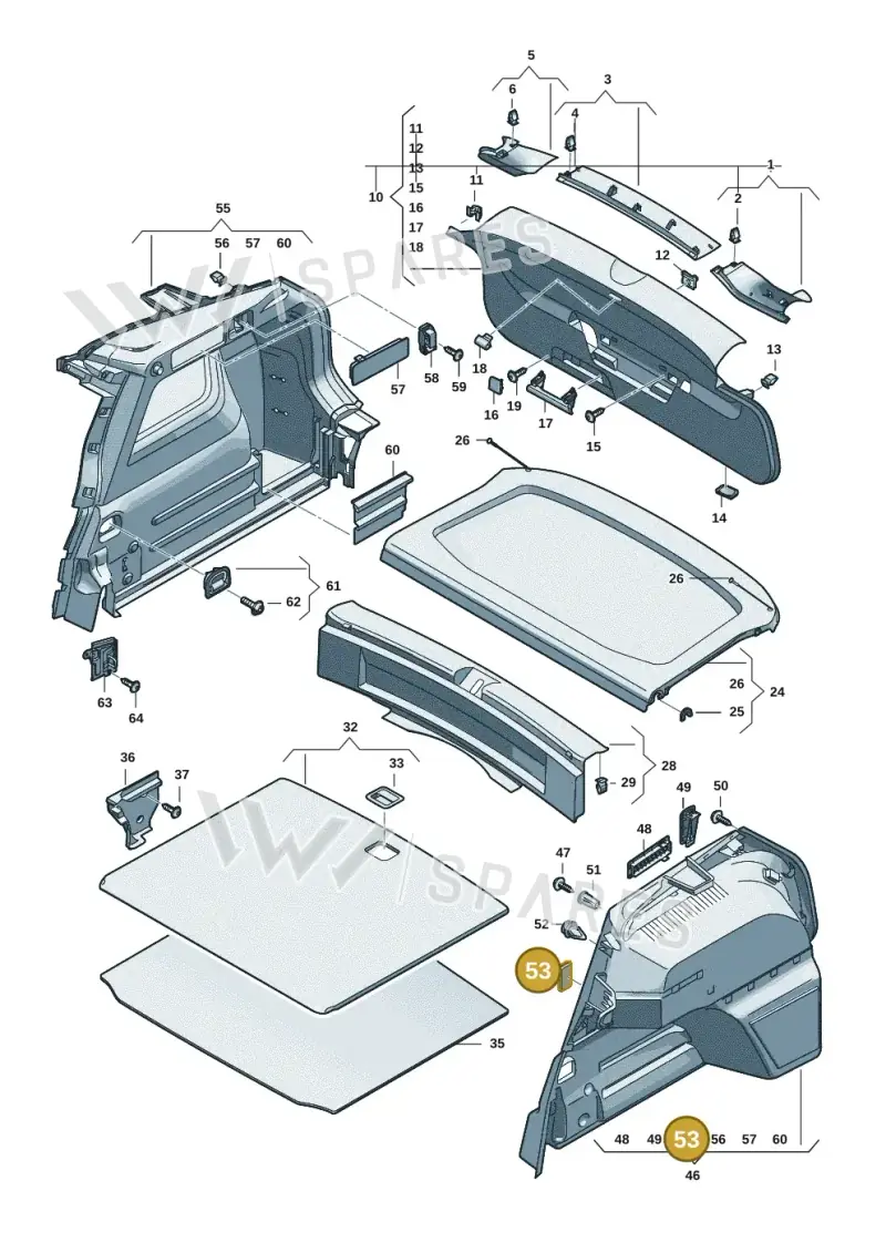 5H9867864B4PK — Volkswagen Tiguan 2.0 (2023-) diagram 57x867800, position 53