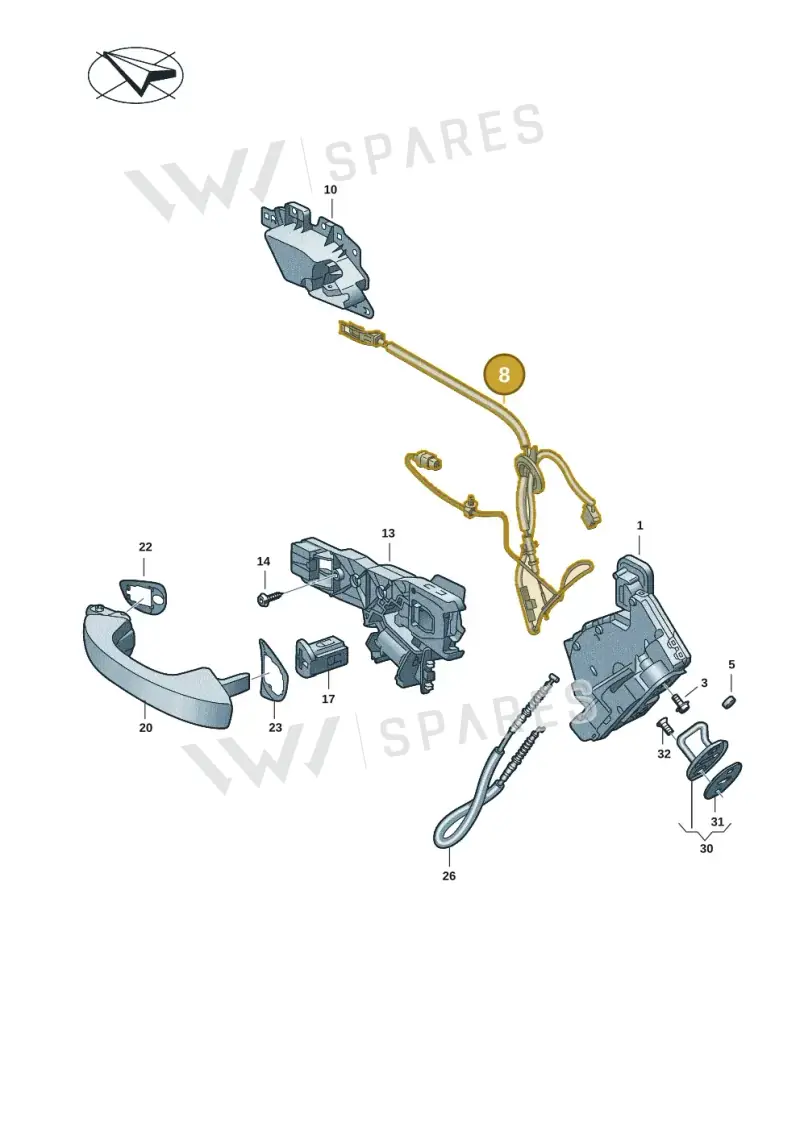 5H9972691A — Volkswagen Golf 2.0 BlueMotion (2019-2024) diagram 5h0839000, position 8