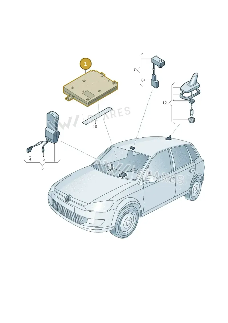 5K0035730F — Volkswagen Polo (2012-2014) diagram 747035550, position 1