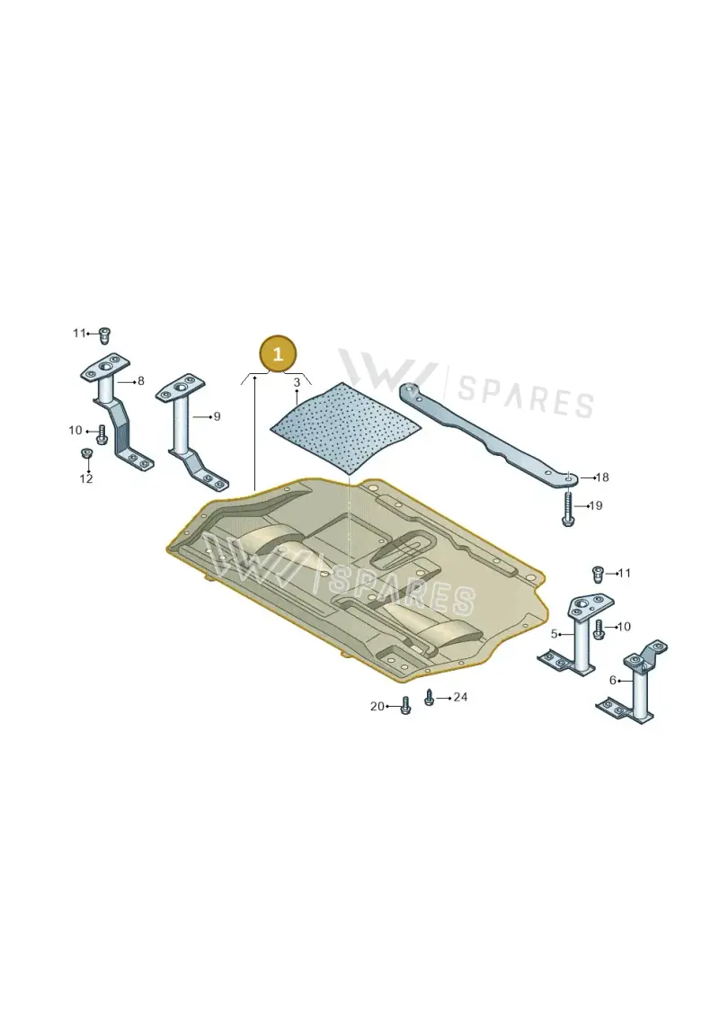 5K0825902A — Volkswagen Scirocco 2.0 (2014-2017) diagram 649825200, position 1