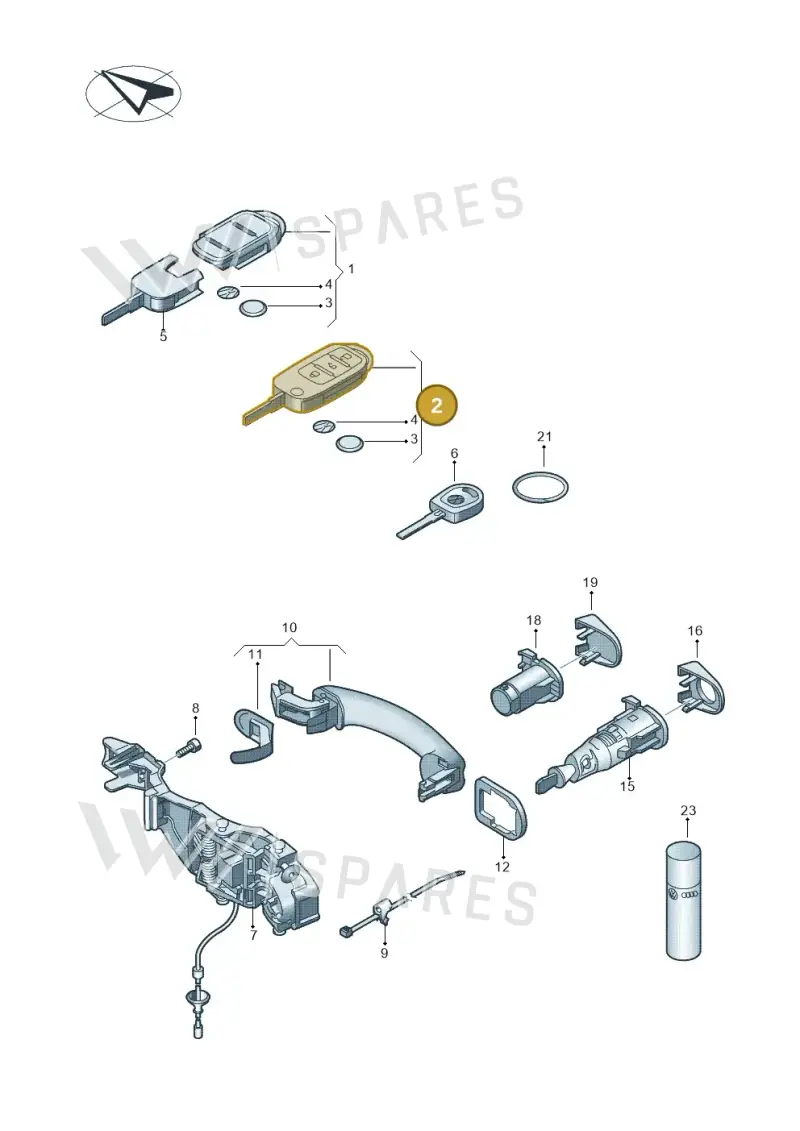 5K0837202FINF — Volkswagen Eos BlueMotion (2010-2015) diagram 482837100, position 2