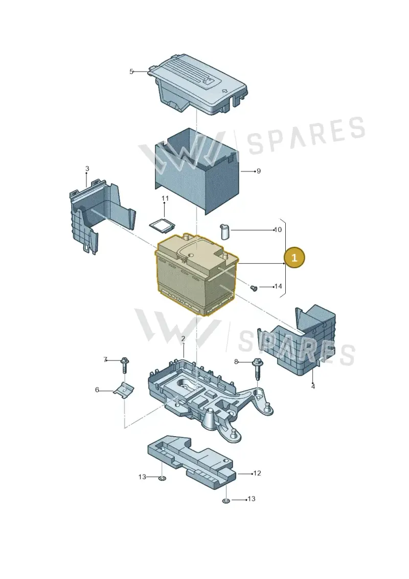 5K0915105E — Volkswagen Jetta (2014-2017) diagram 692915000, position 1