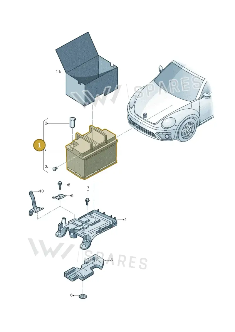5K0915105E — Volkswagen Beetle (2016-2019) diagram 801915000, position 1