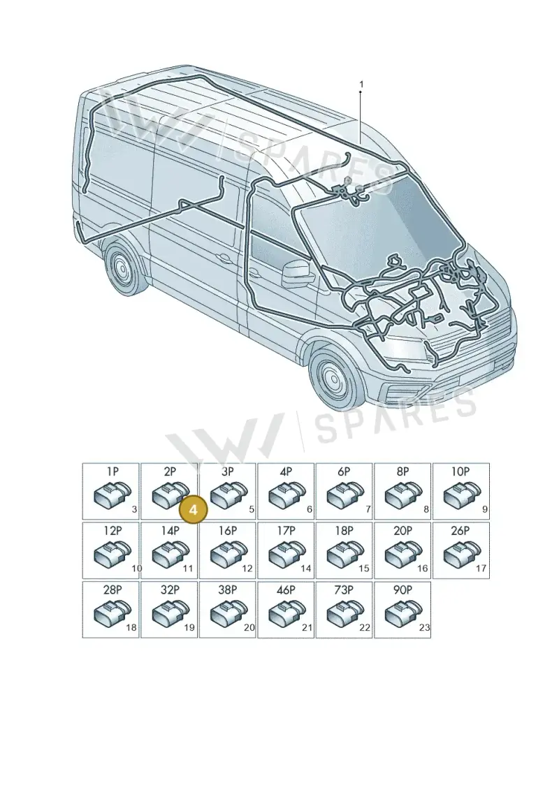 5K0971582 — Volkswagen e-Crafter (2018-2024) diagram 806971810, position 4