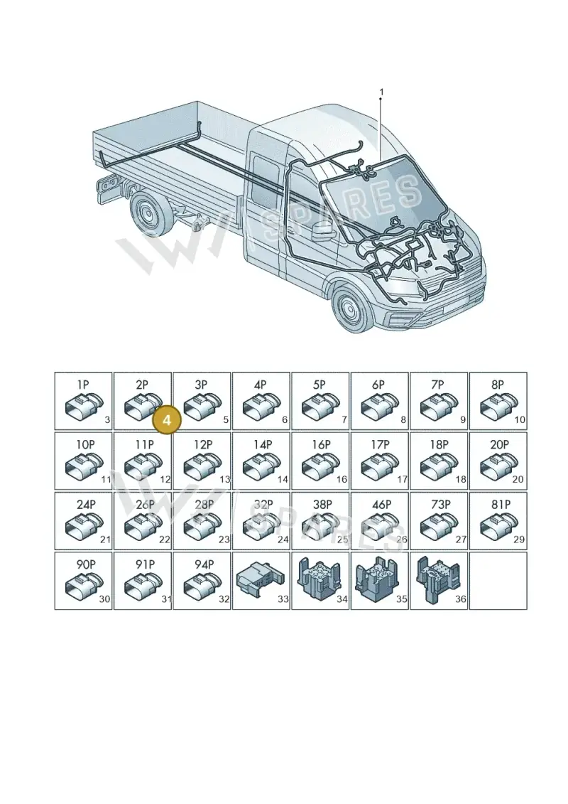 5K0971582 — Volkswagen MAN TGE 35 (2016-2021) diagram 807971080, position 4