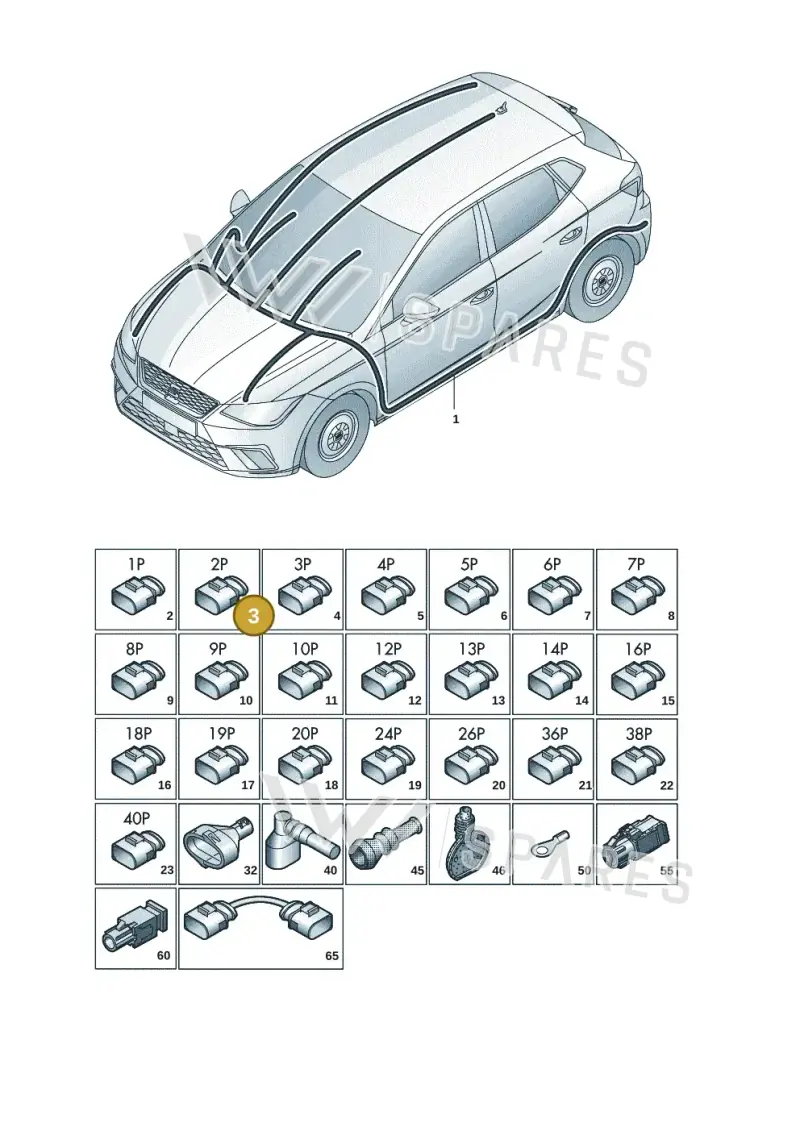 5K0971582 — SEAT Arona (2017-) diagram 835971082, position 3