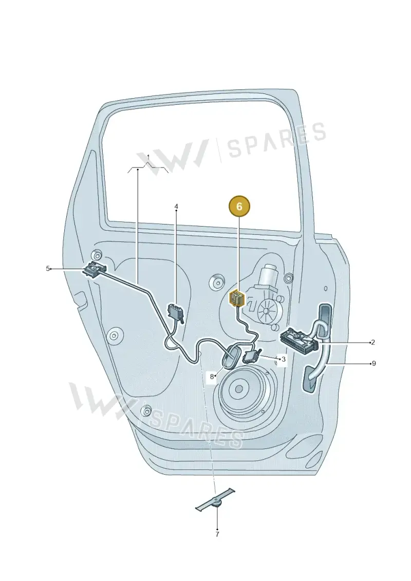 5K0972708 — Volkswagen Taigo (2021-2024) diagram 773972400, position 6