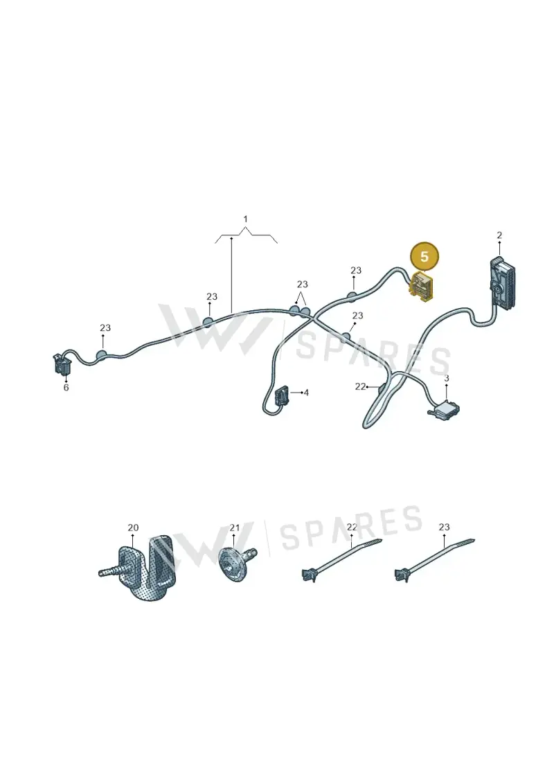 5K0972708A — Skoda Rapid (2012-2022) diagram 740972400, position 5