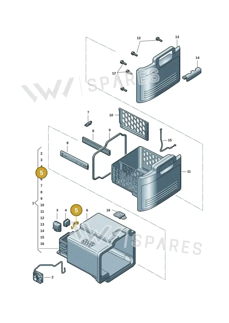 5K0972713 — Volkswagen Multivan (2021-) diagram 7t0068060, position 5