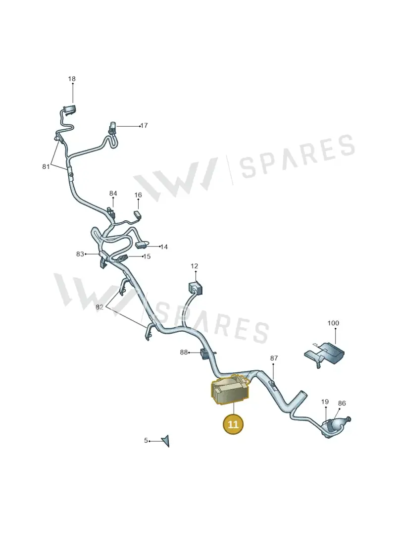 5K0973206 — Skoda Yeti (2013-2017) diagram 666971920, position 11
