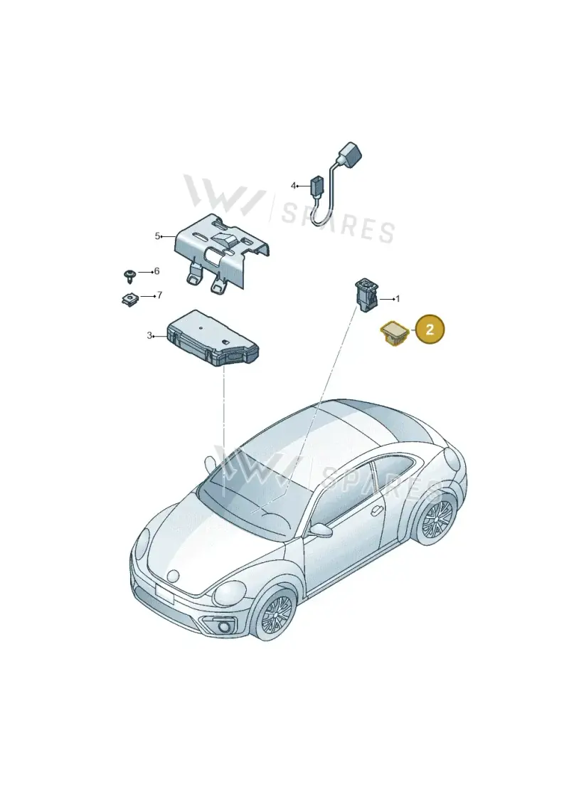 5M0035345 — Volkswagen Beetle (2016-2019) diagram 801035780, position 2