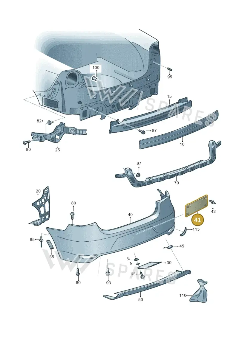 5M0807287A9B9 — Volkswagen Eos BlueMotion (2010-2015) diagram 712807500, position 41