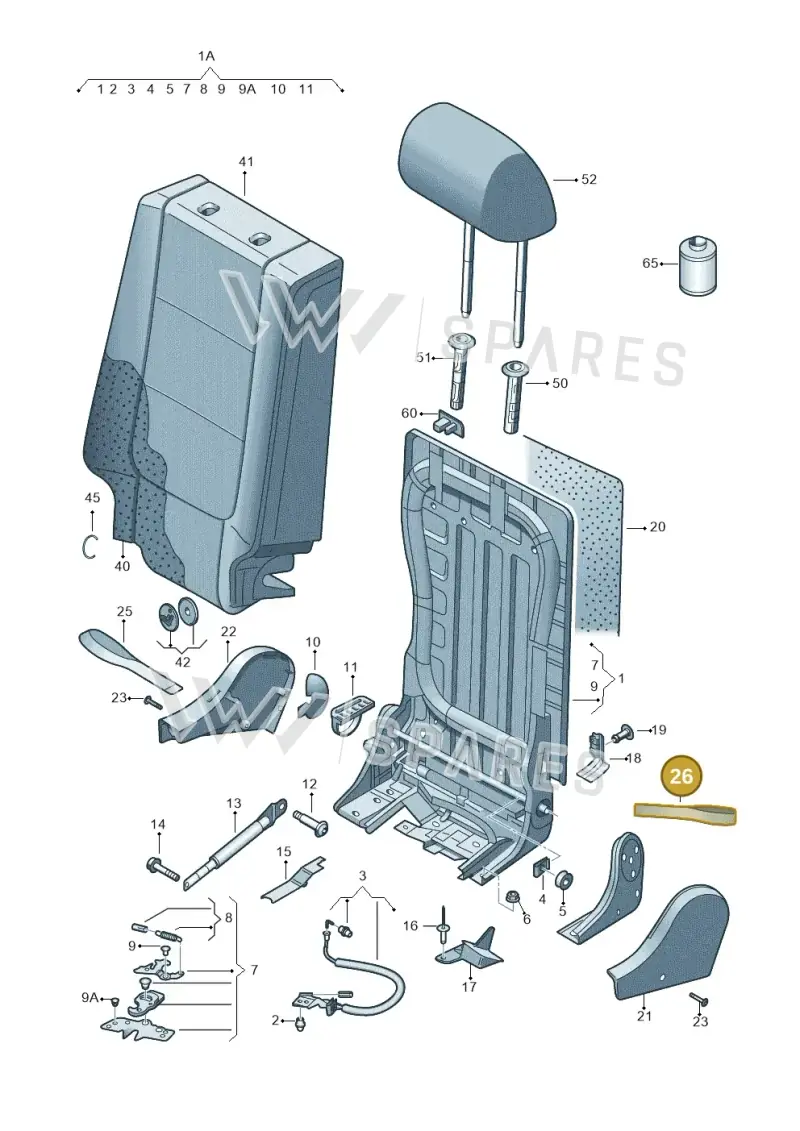 5M0885093B9B9 — Volkswagen Tiguan (2011-2018) diagram 459885600, position 26