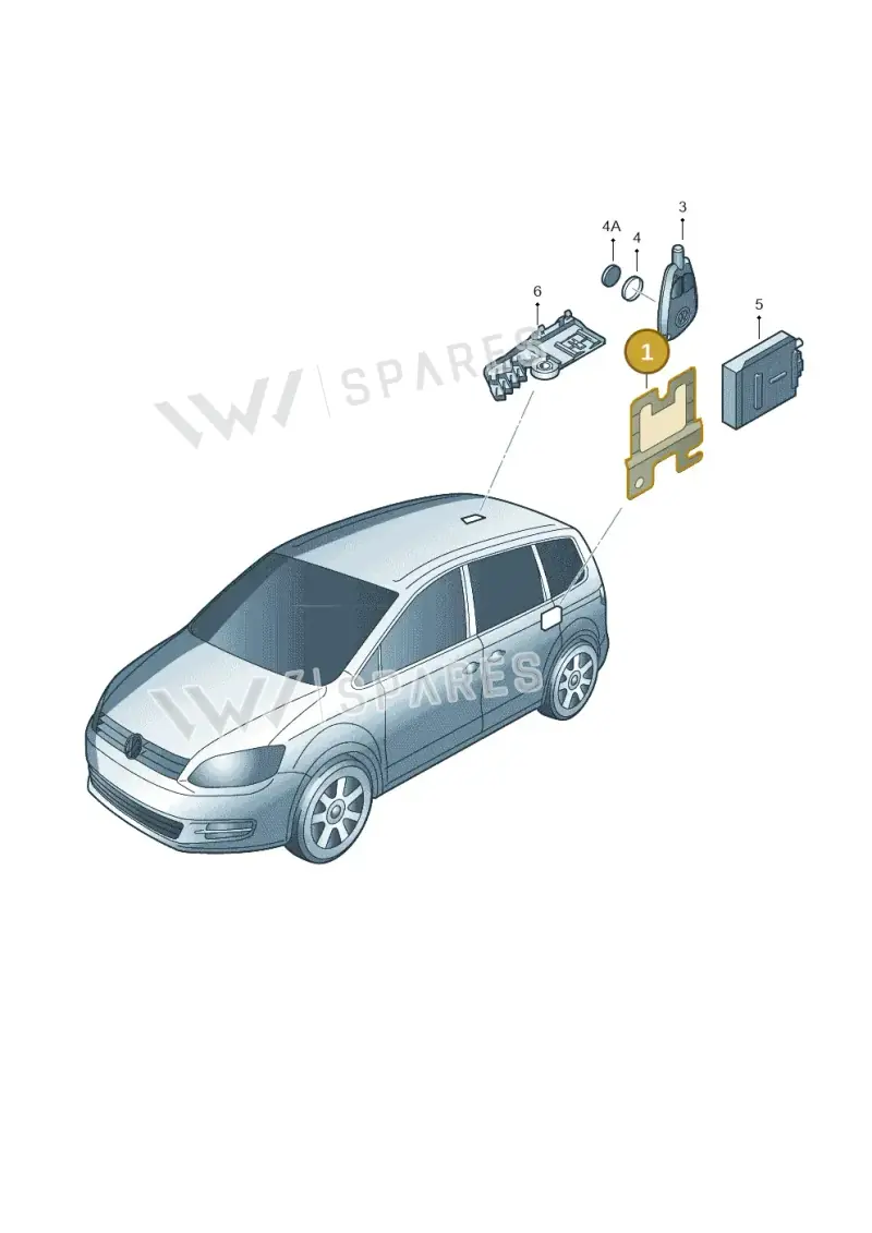 5M0971502A — Volkswagen Sharan BlueMotion (2015-2022) diagram 689963200, position 1