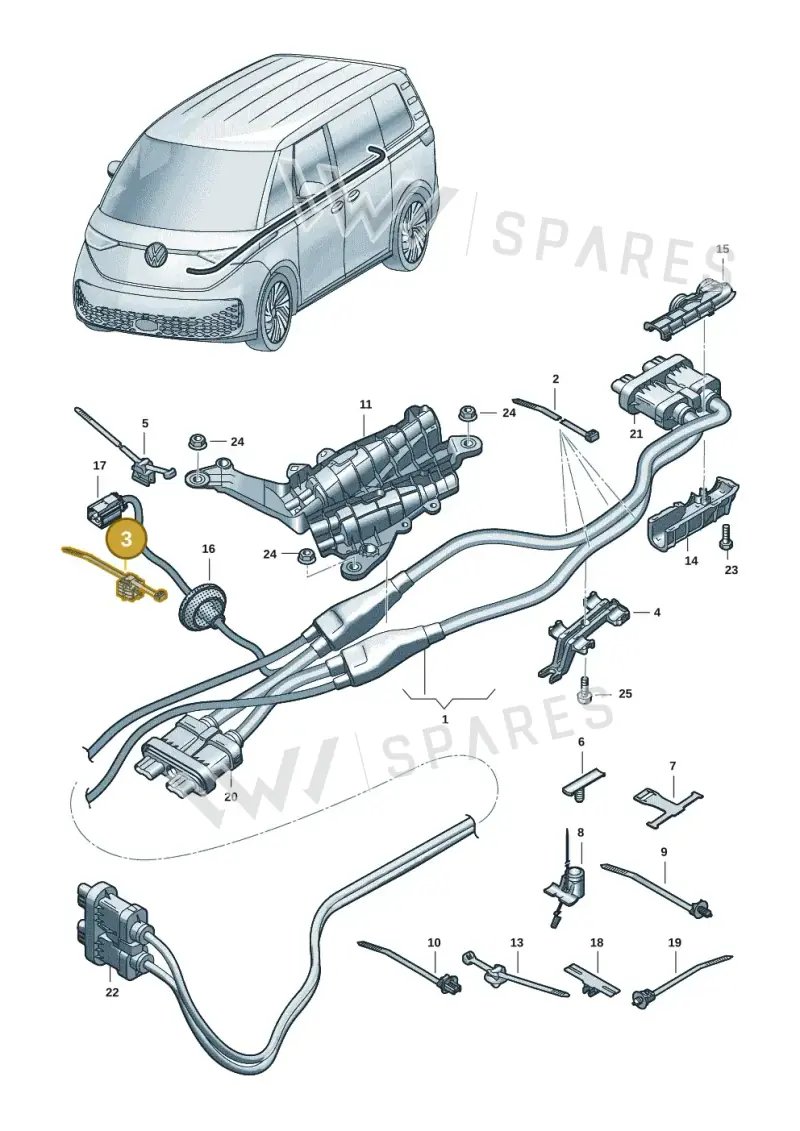 5M0971838 — Volkswagen ID.Buzz (2022-) diagram 15a970060, position 3