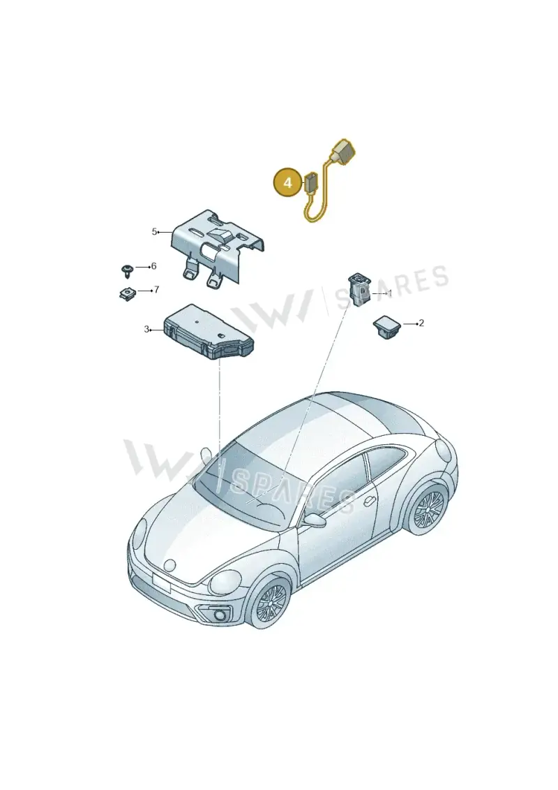 5N0035558 — Volkswagen Beetle (2016-2019) diagram 801035780, position 4
