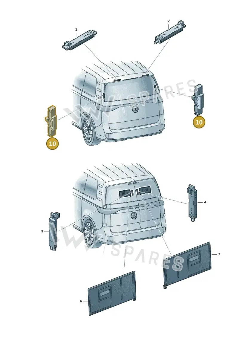 5N0035570 — Volkswagen ID. Buzz (2022-2025) diagram 15a035202, position 10