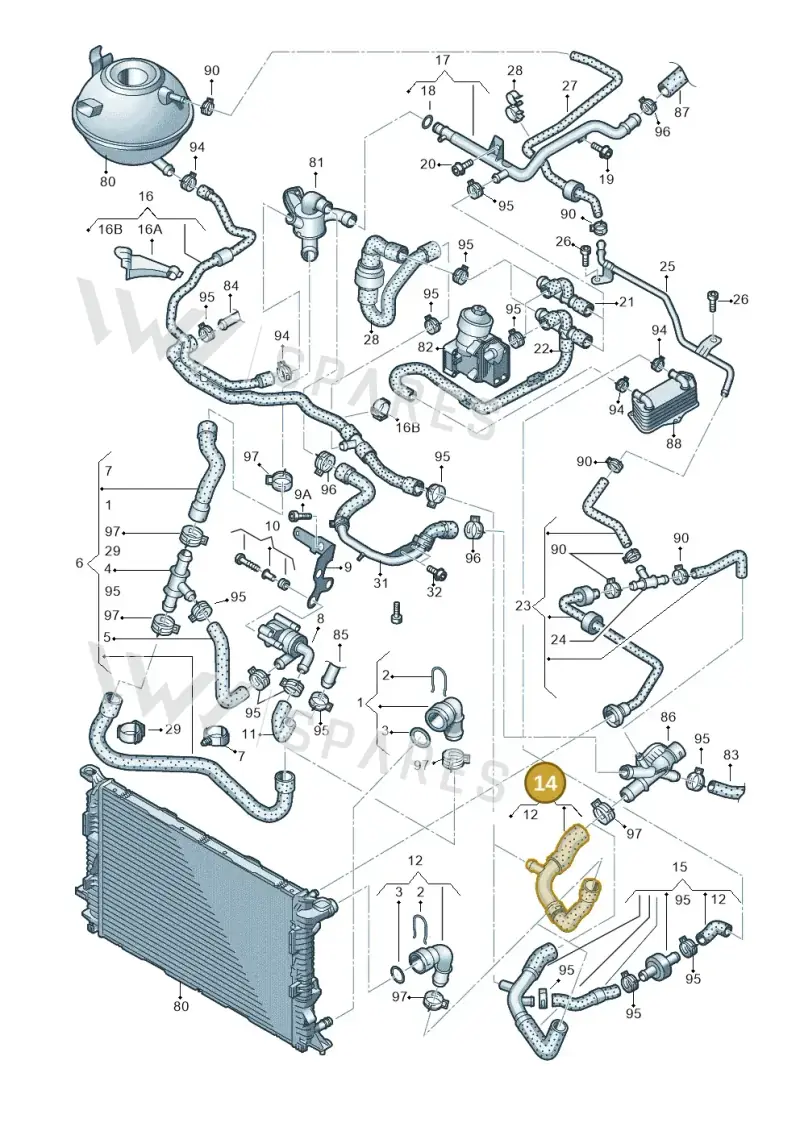 5N0122101T — Audi Q3 (2014-2019) diagram 728121200, position 14