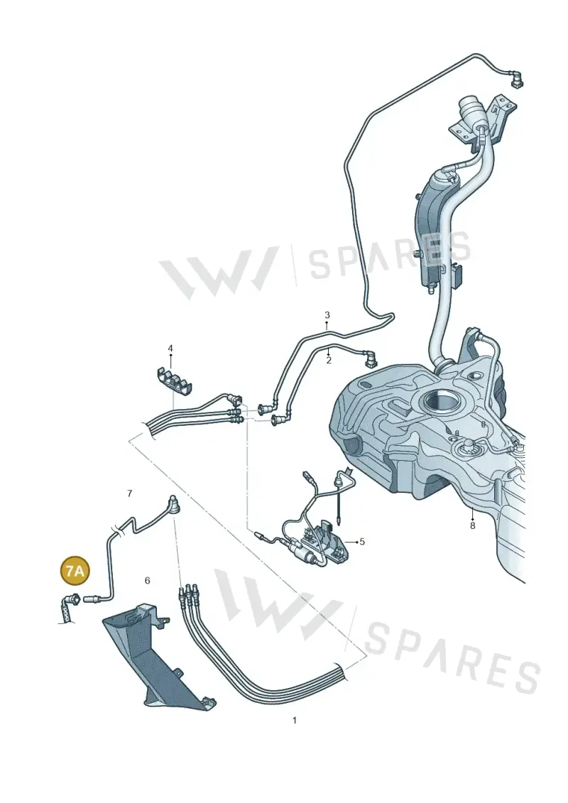 5N0201418E — Volkswagen TIGUAN                 08> (2007-) diagram 634201400, position 7A