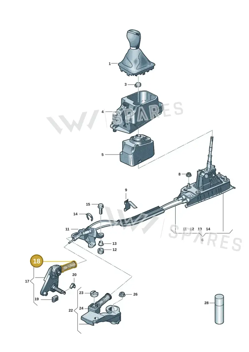 5N0711761 — Volkswagen Taigo (2021-2024) diagram 2f0711300, position 18