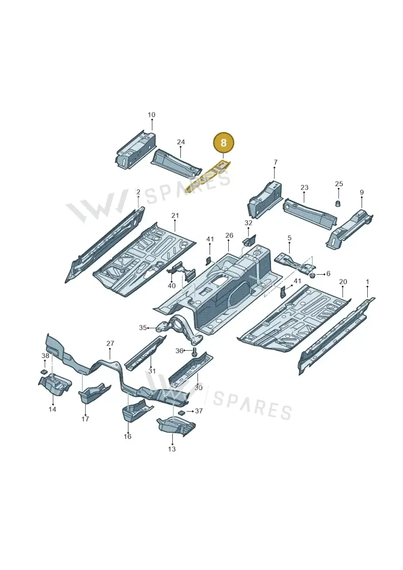 5N0802382 — Volkswagen Tiguan (2011-2018) diagram 634803100, position 8