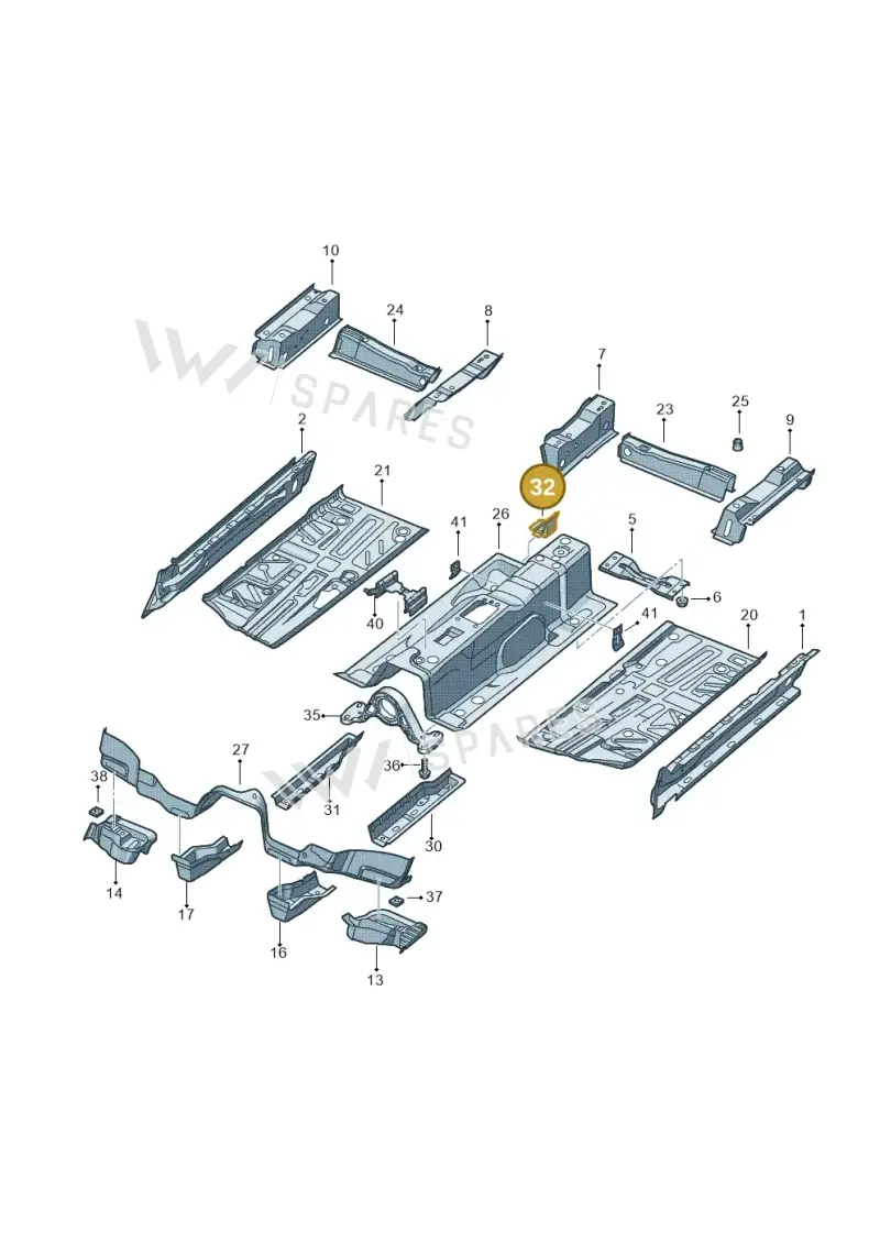 5N0803785 — Volkswagen Tiguan (2011-2018) diagram 634803100, position 32