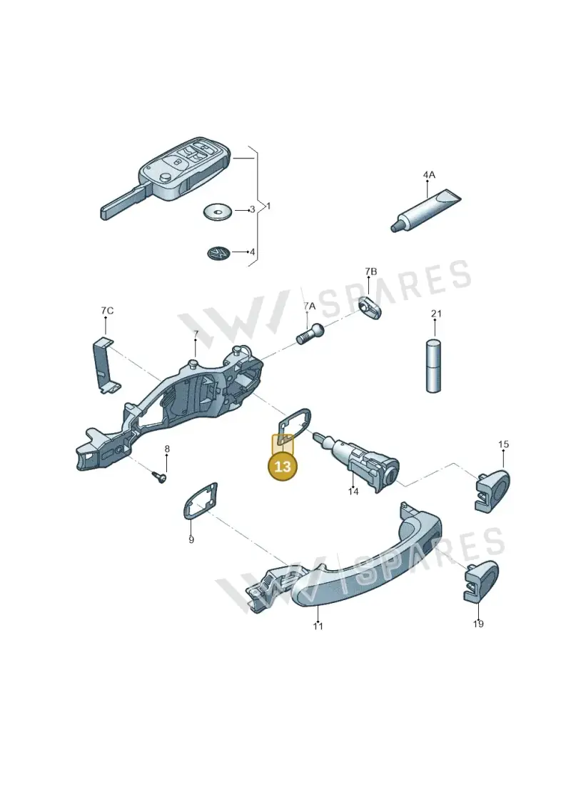 5N0837211D9B9 — Volkswagen Beetle (2016-2019) diagram 801837100, position 13