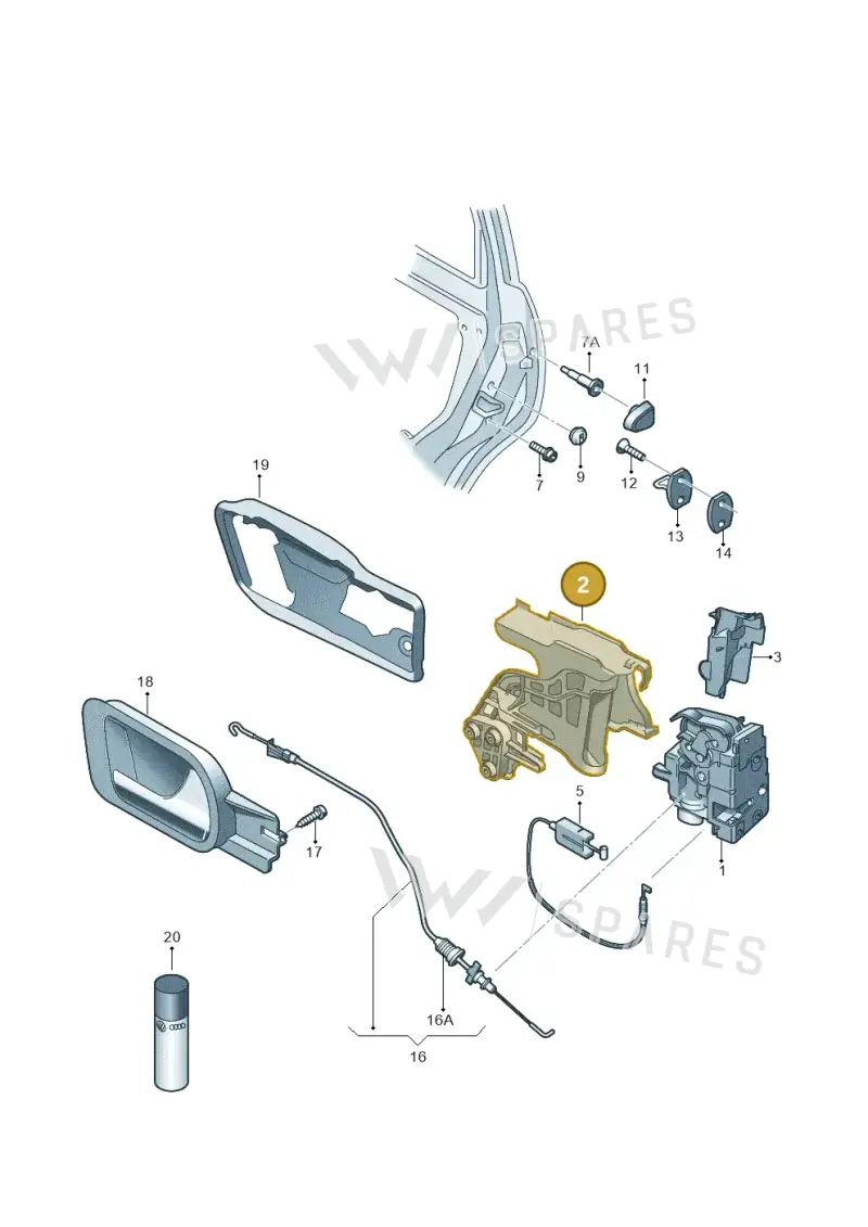 5N0837867B — Volkswagen Tiguan (2011-2018) diagram 634837000, position 2