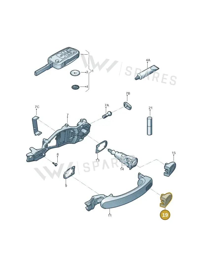 5N0839167BGRU — Volkswagen Beetle (2016-2019) diagram 801837100, position 19