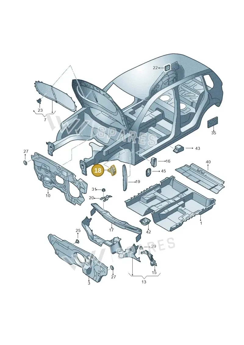 5N0864725 — Volkswagen Tiguan 4Motion (2011-2018) diagram 634863200, position 18