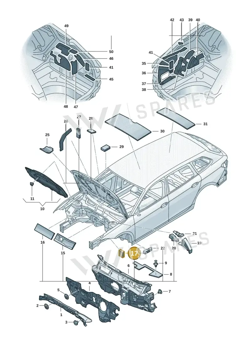 5N0864725A — Volkswagen Passat estate (2023-) diagram 3j0863200, position 17