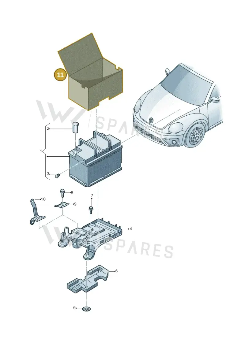 5N0915411D — Volkswagen Beetle (2016-2019) diagram 801915000, position 11