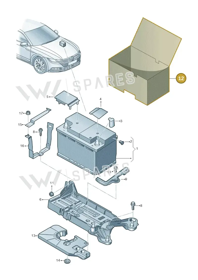 5N0915411D — Volkswagen Arteon (2017-2023) diagram 828915000, position 12
