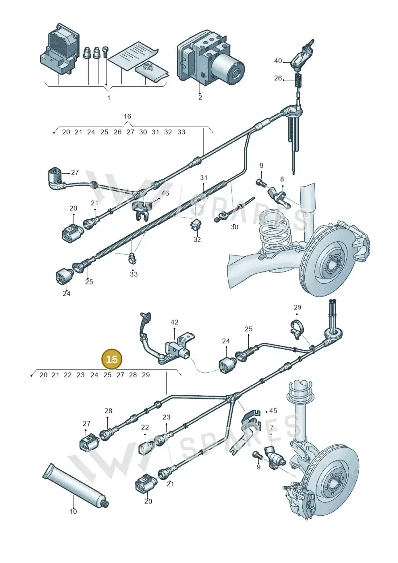5N0927903Q — Audi Q3 1.4 (2016-) diagram 728927000, position 15