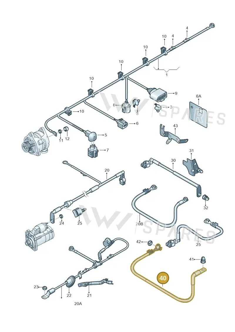 5N0971250AM — Volkswagen New beetle (2011-2016) diagram 409972000, position 40