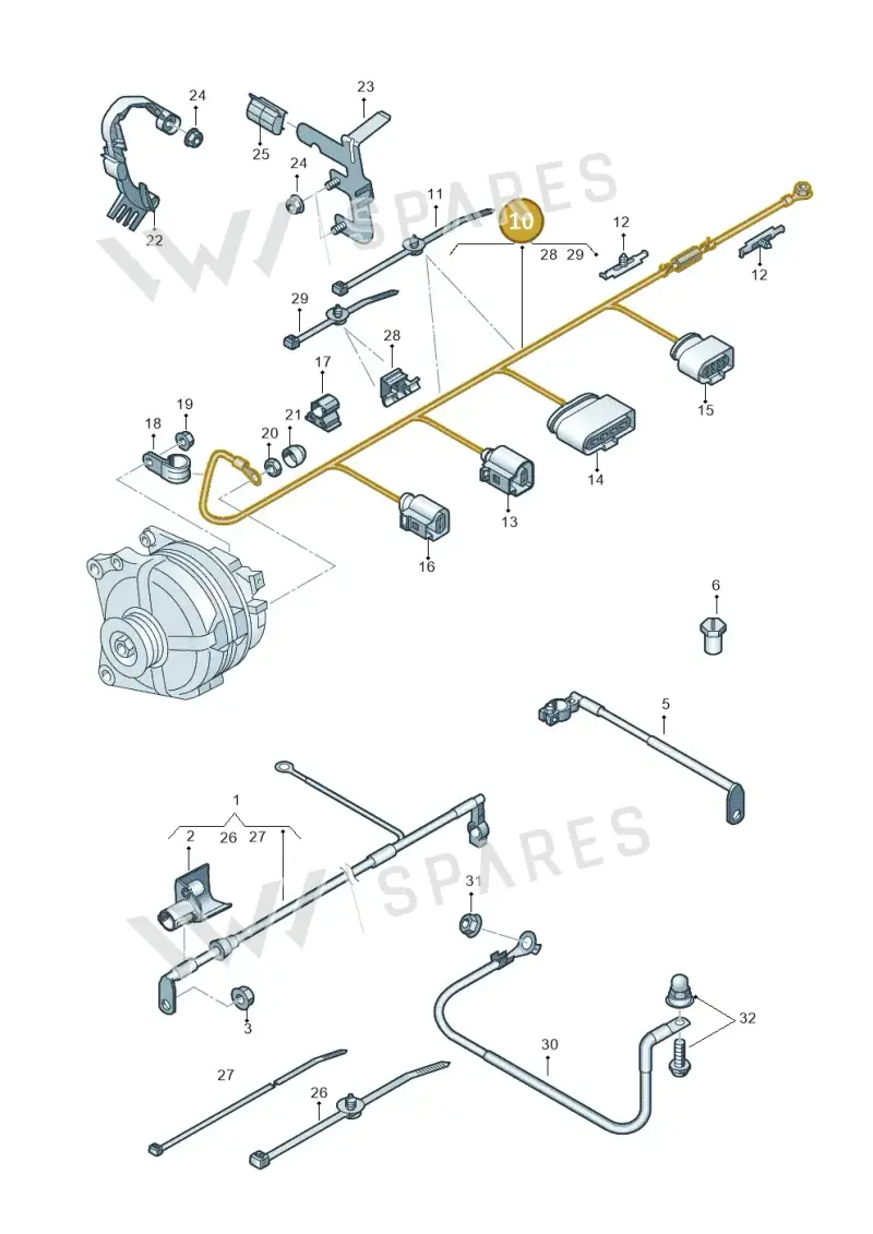 5N0971349CM — Audi Q3 (2014-2019) diagram 855972000, position 10
