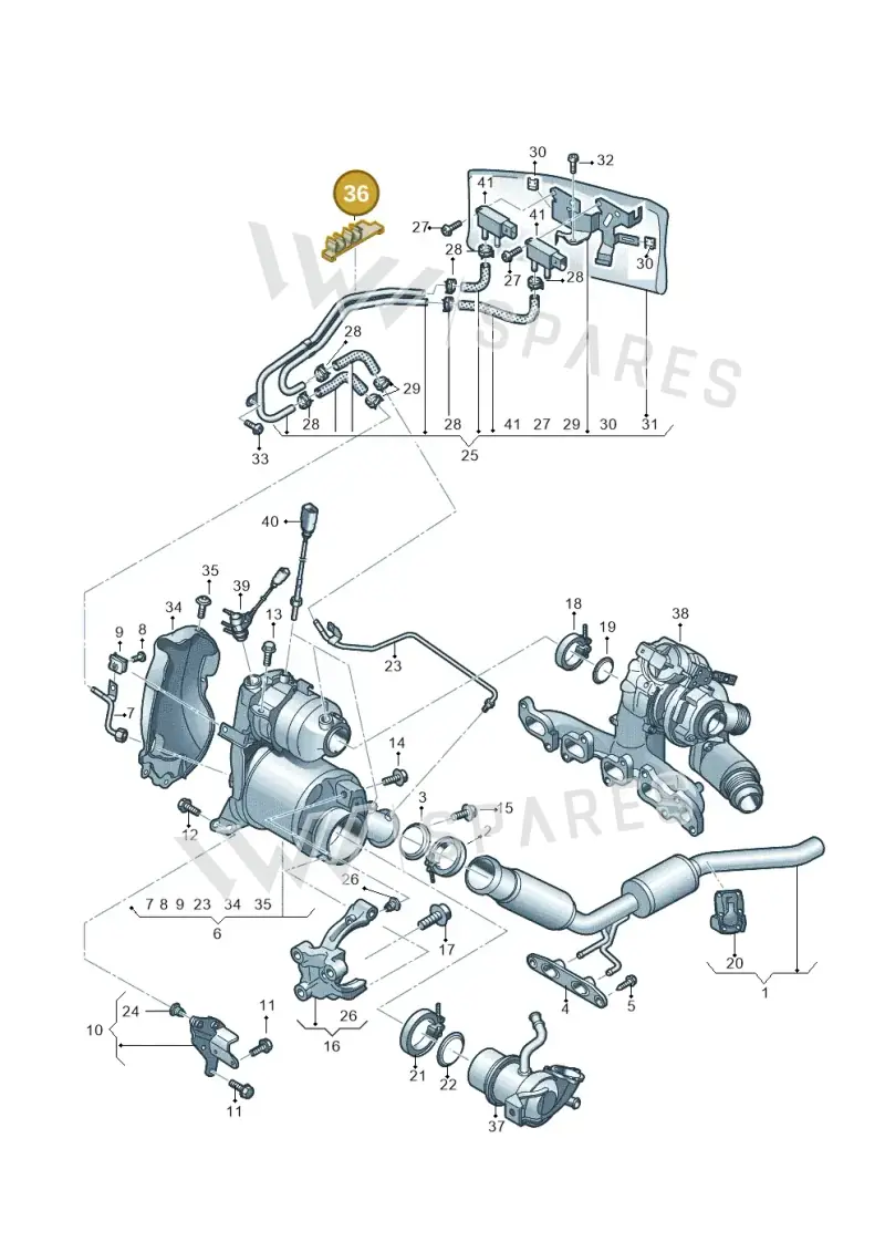 5N0971739C — Volkswagen Sharan BlueMotion (2015-2022) diagram 863253400, position 36