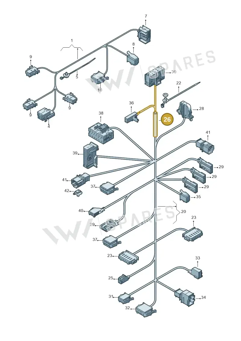 5N0971889 — Volkswagen Sharan BlueMotion (2015-2022) diagram 689972260, position 26